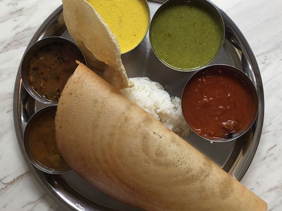 南インドの定食と軽食 三燈舎